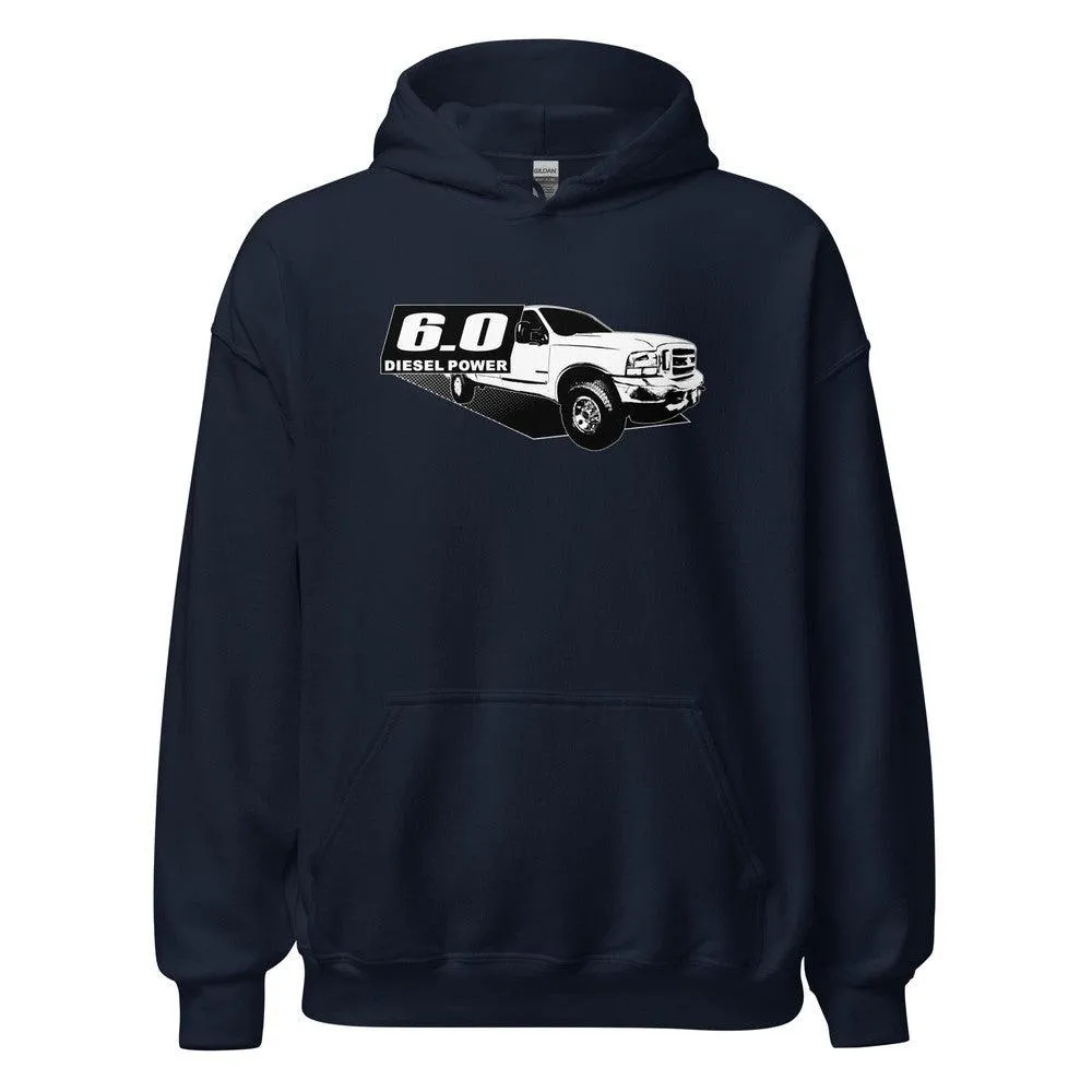 6.0 Powerstroke Hoodie Power Stroke Sweatshirt With Truck