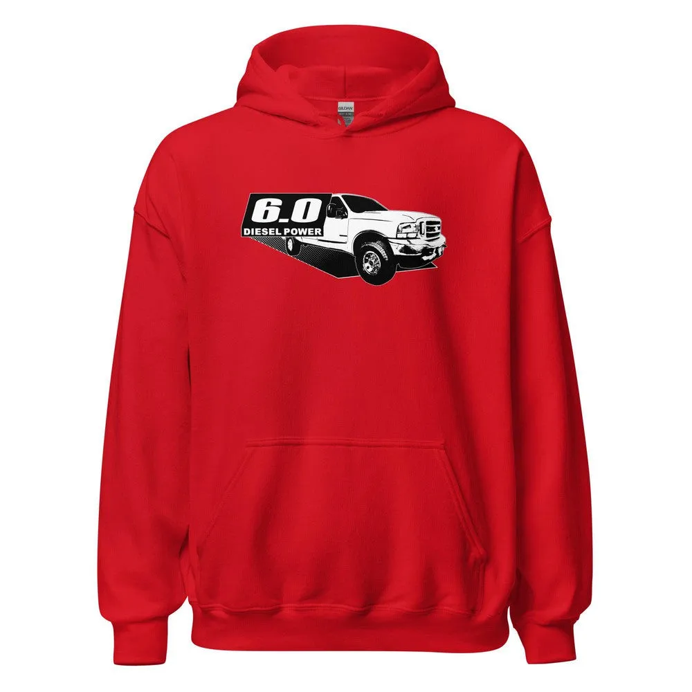 6.0 Powerstroke Hoodie Power Stroke Sweatshirt With Truck