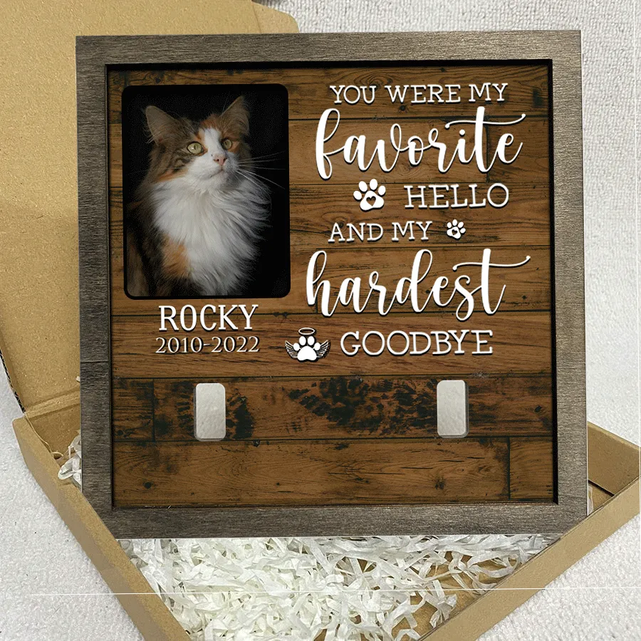 A Norwegian Forest Cat Pet Picture Frames Memorial Cat Don't cry for me Cat Lover Gift, Memorial Gifts