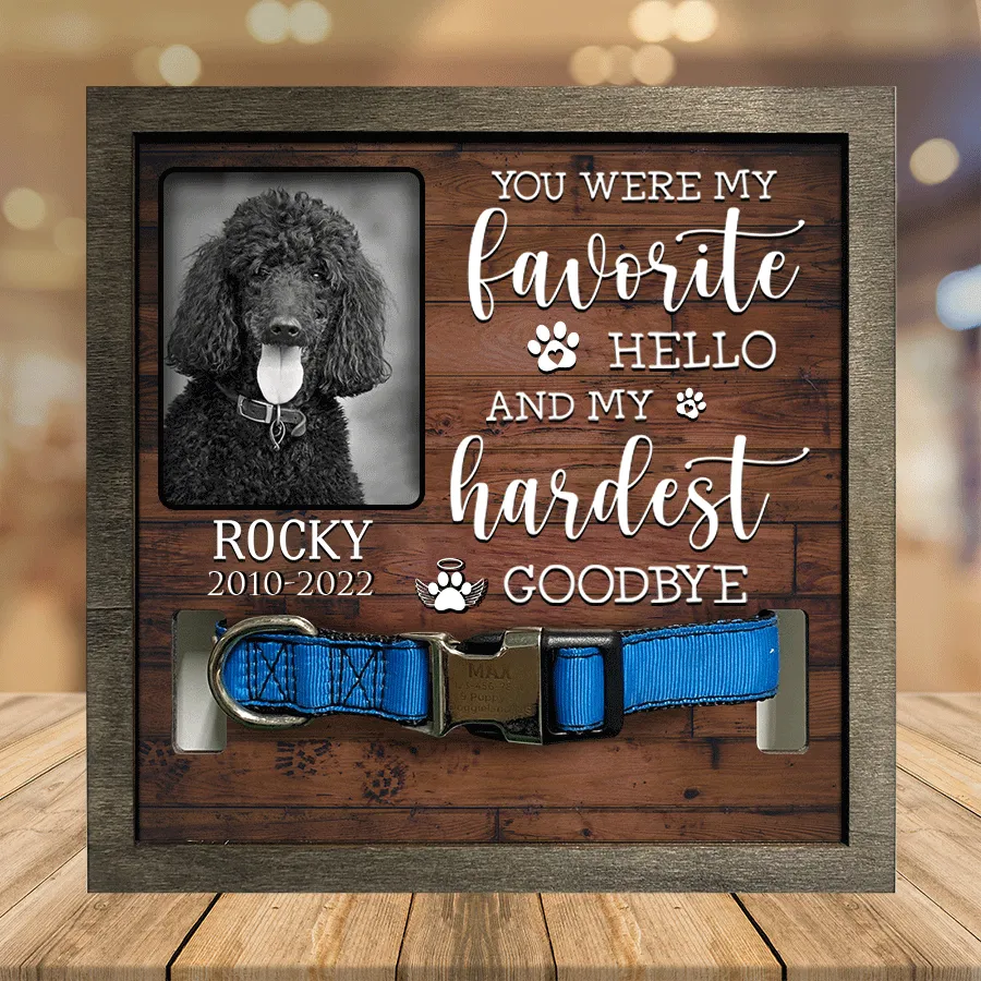 A Poodle Pet Picture Frames Memorial Dog hardest to say goodbye Dog Lover Gift