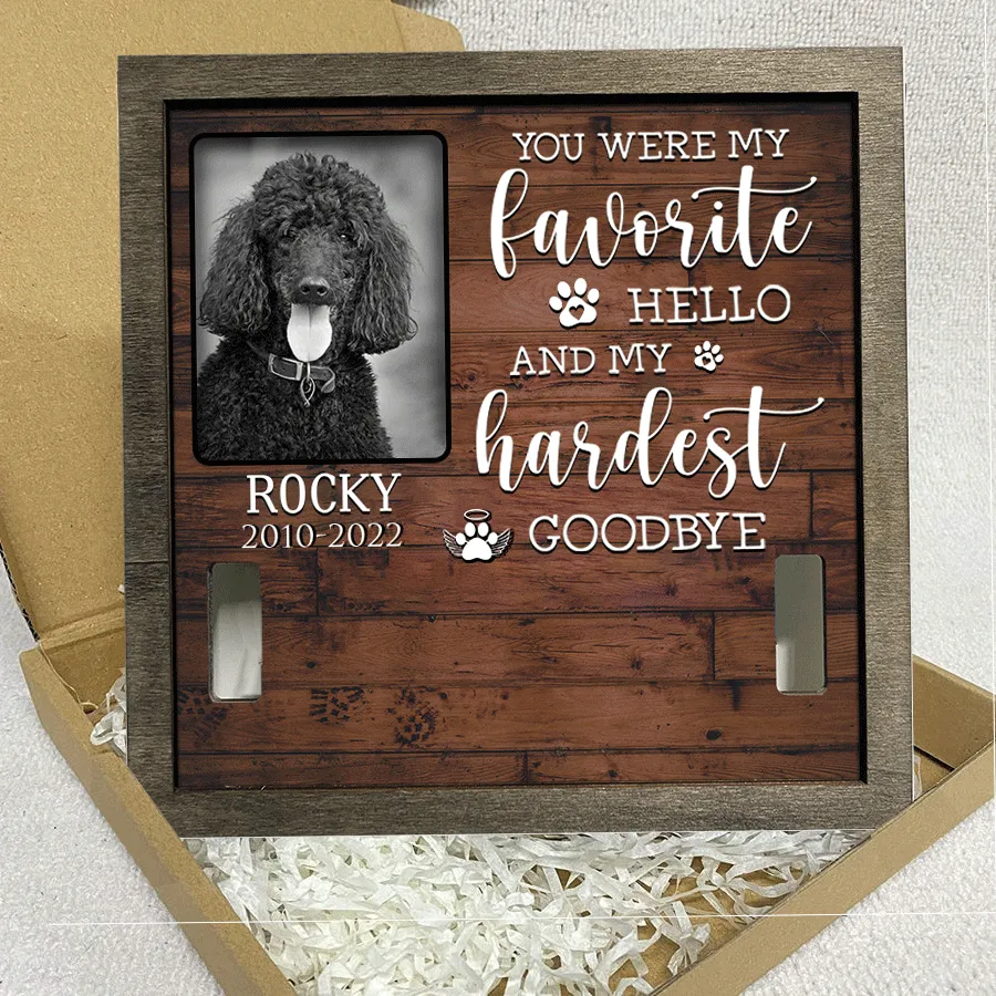 A Poodle Pet Picture Frames Memorial Dog hardest to say goodbye Dog Lover Gift