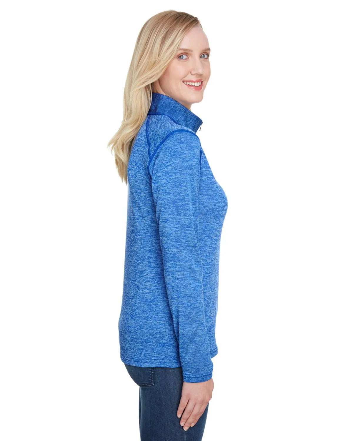 A4 NW4010 Ladies' Tonal Space-Dye Quarter-Zip