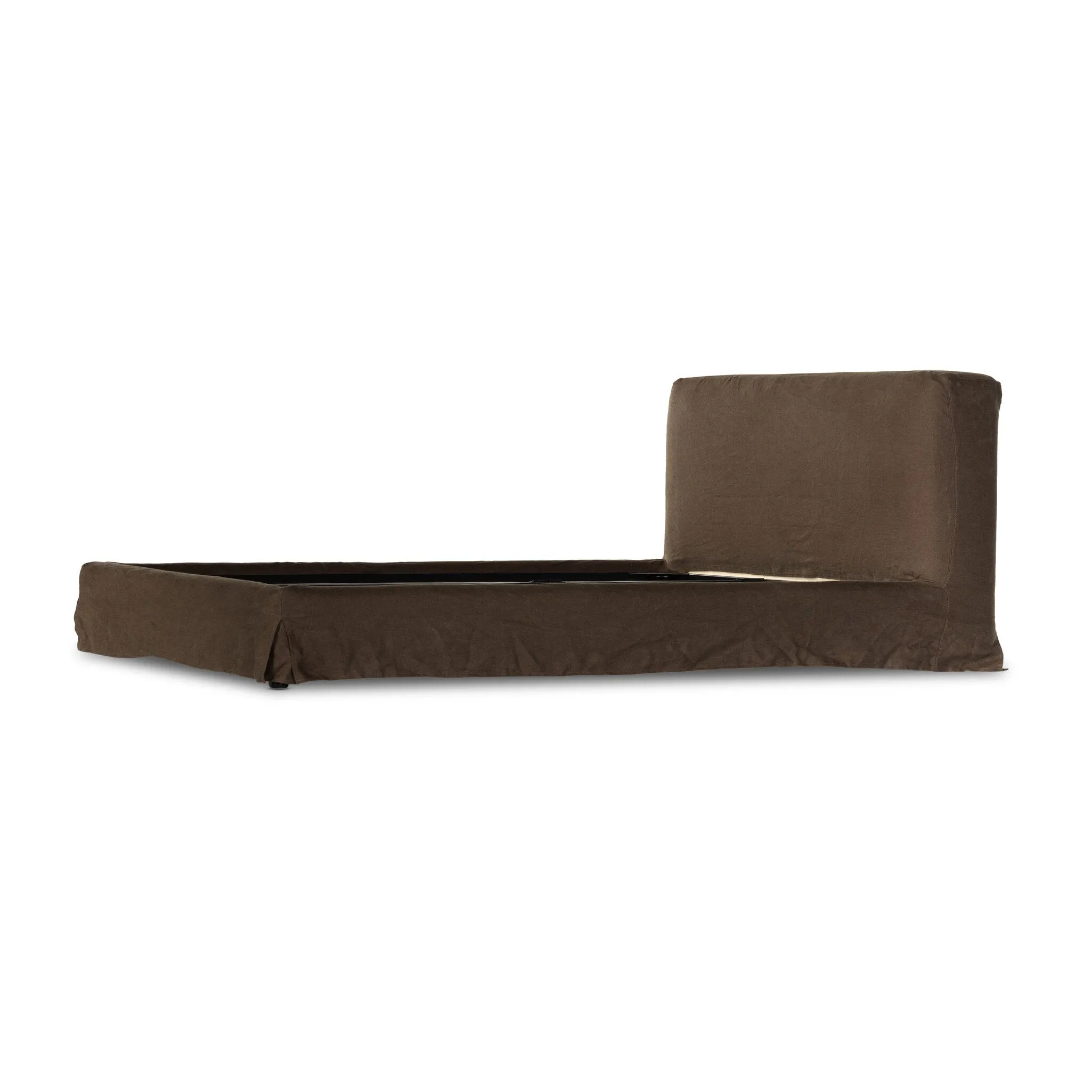 Aidan Slipcover Bed - Coffee