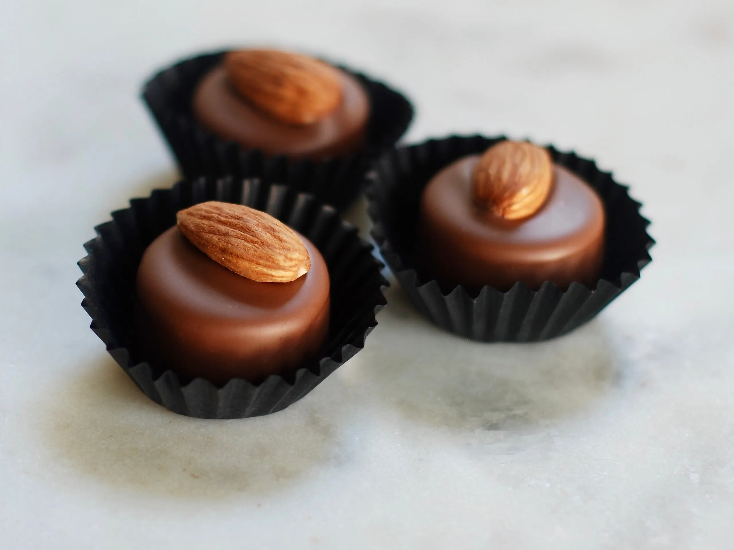 Almond Praline Crunch Truffles