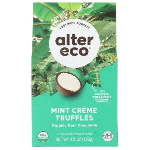 Alter Eco - Chocolate Truffle Dark Mint Organic, 4.2 Oz - Pack of 8