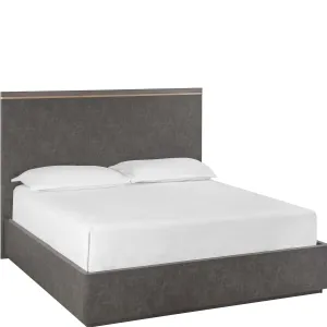 Altman King Bed, Dark Grey