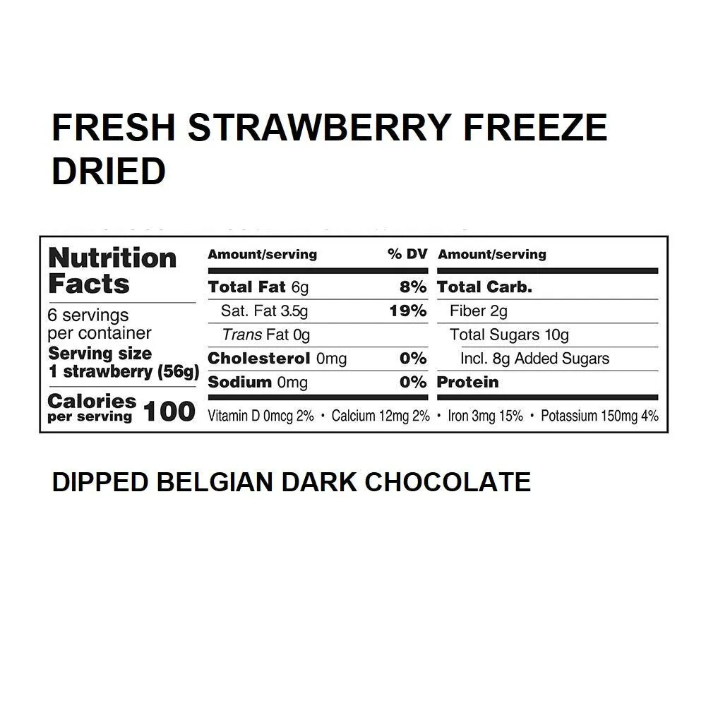 Andy Anand 24 Pcs Fresh Strawberries Freeze Dried Dipped In Belgian Dark Chocolate, Delicious-Decadent, Sweet Delight: Strawberries Covered in Rich Chocolate