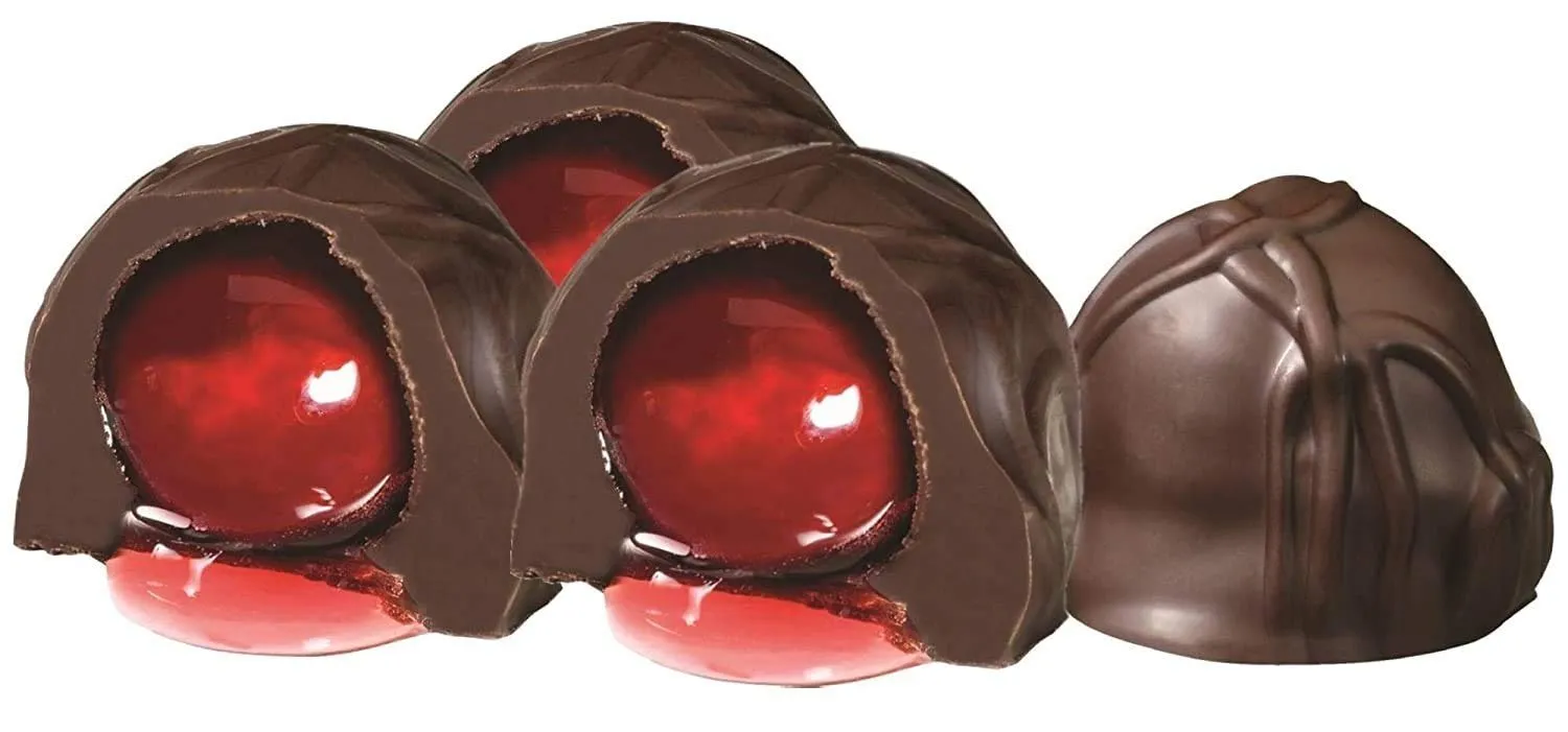 Andy Anand (48 Pcs) Sugar Free Dark Chocolate Cherry Cordials Truffles, Decadent, Sugar Free Chocolate Gifts - Delicious and Healthy