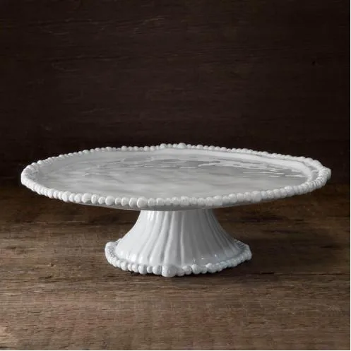 Beatriz Ball Vida Alegria Pedestal White Cake Plate