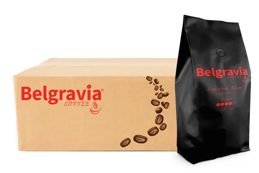 Belgravia Blends 3 x 1kg Bean Selection & 50 FREE Belgravia 12oz Cups