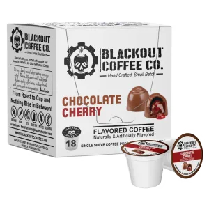 CHOCOLATE CHERRY FLAVORED COFFEE PODS 18CT