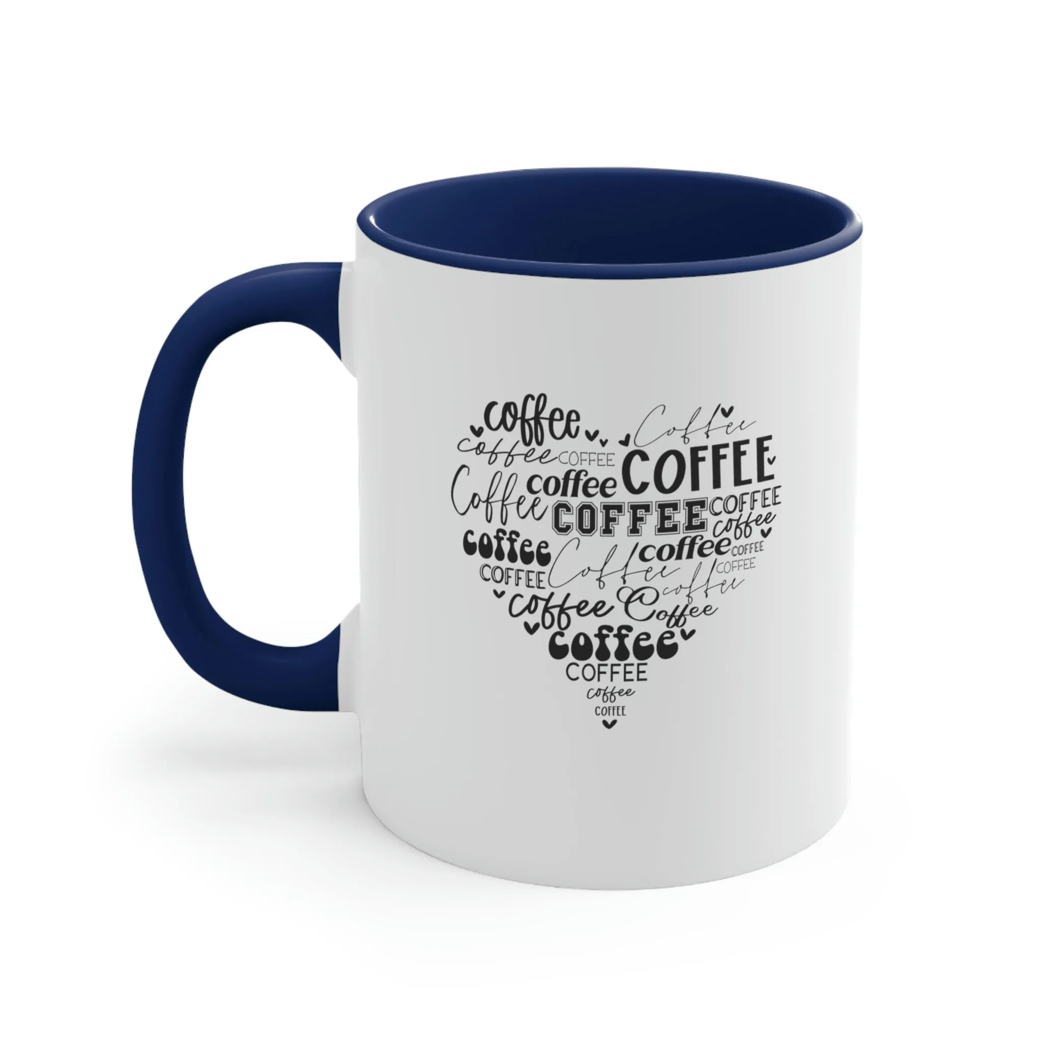 Coffee Heart - Accent Coffee Mug 11oz