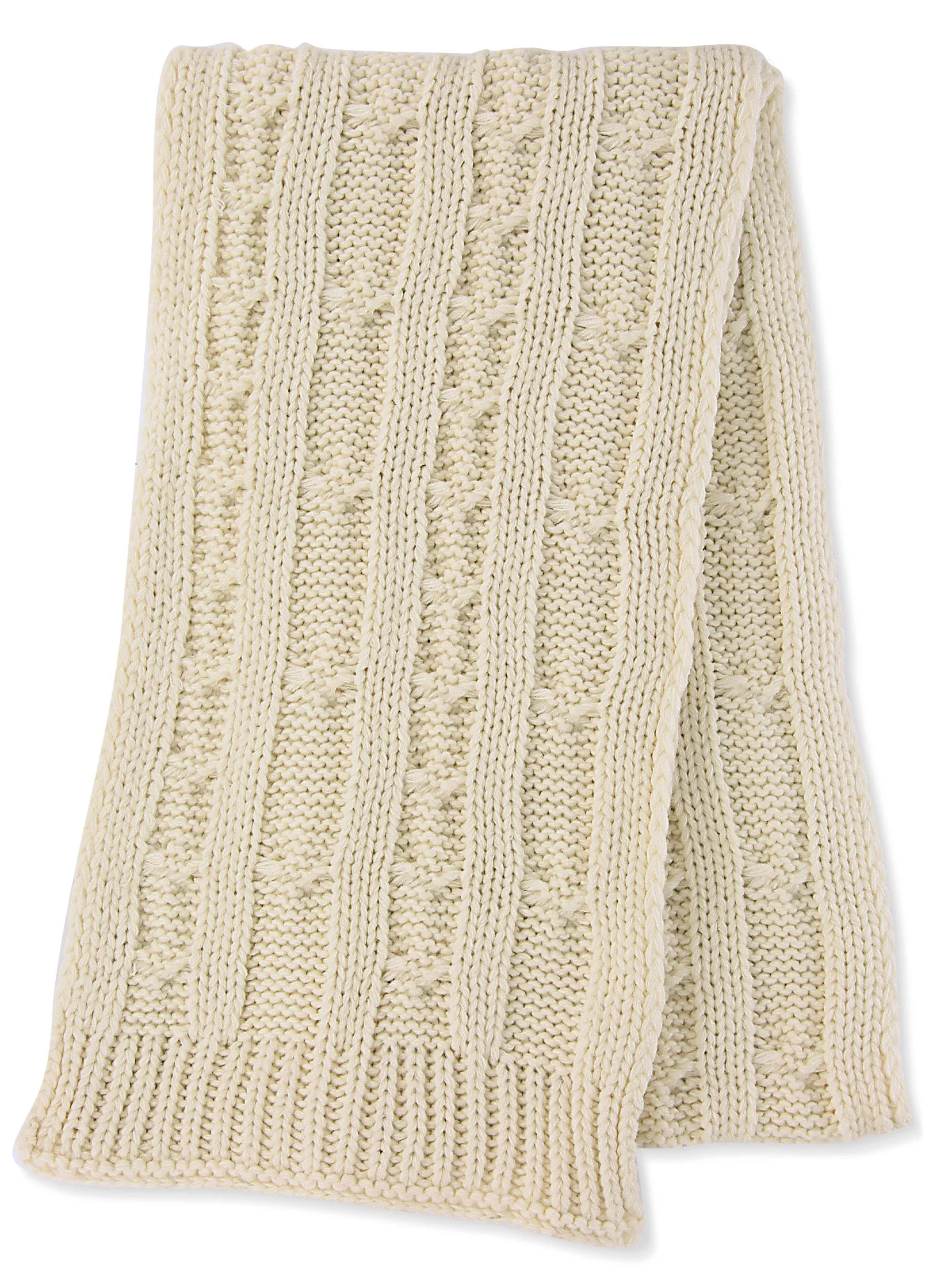 Cozy Knit Scarf - Cream