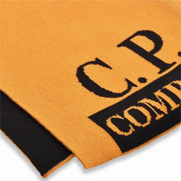 CP Company Orange Logo Scarf