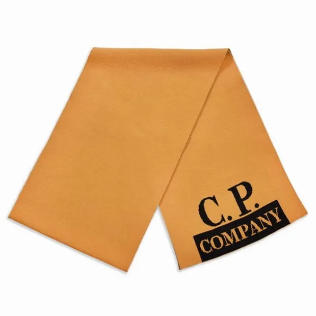 CP Company Orange Logo Scarf