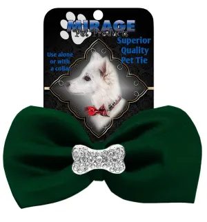 Crystal Bone Widget Pet Bowtie Green