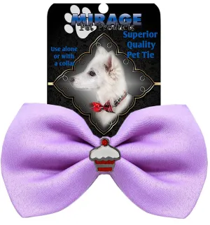 Cupcake Widget Pet Bowtie Lavender