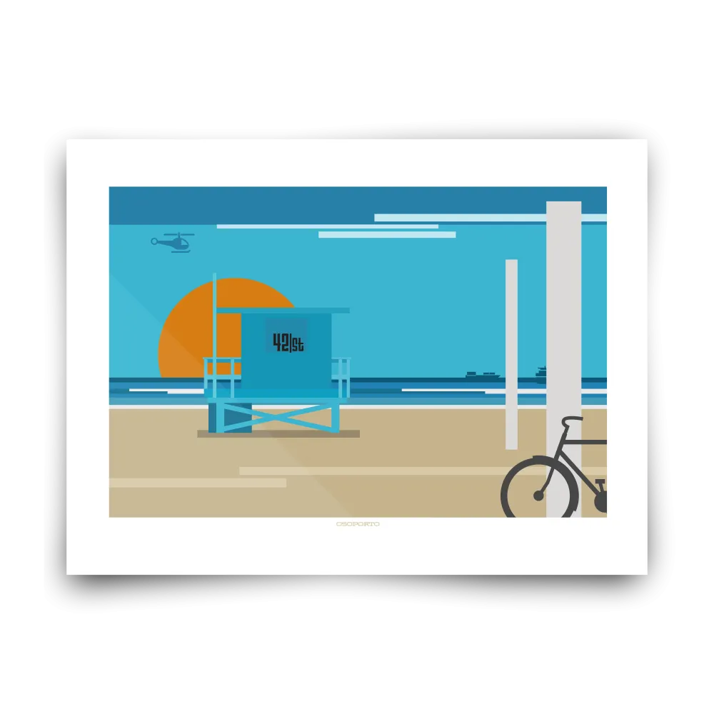 Custom Lifeguard Tower Graphic Print