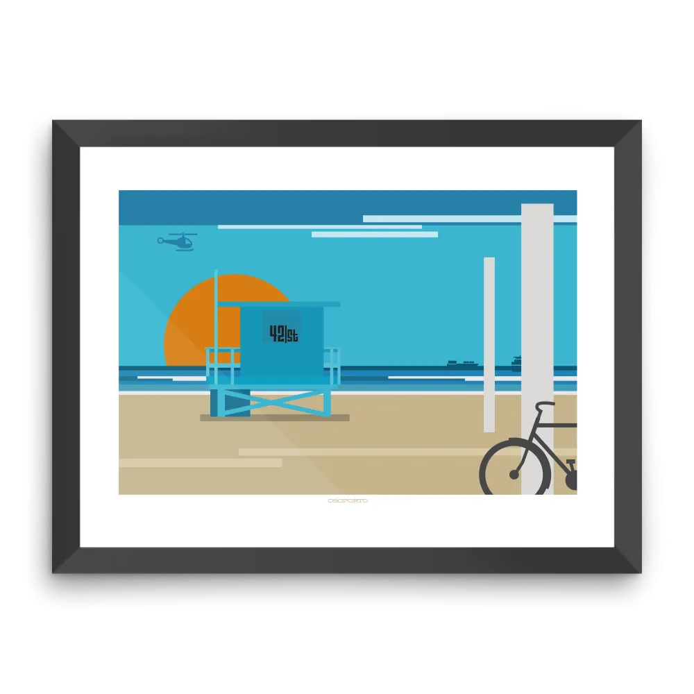 Custom Lifeguard Tower Graphic Print