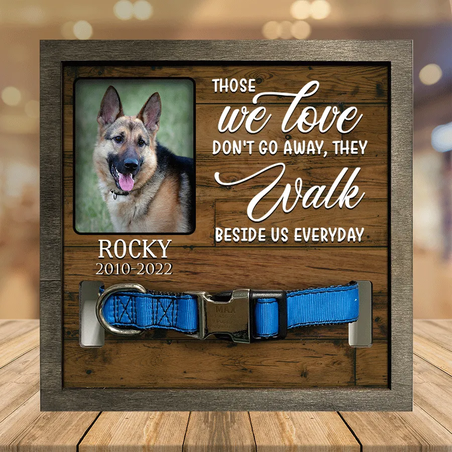 Customized A German-shepherd Pet Picture Frames Memorial Dog hardest to say goodbye Memorial Gifts