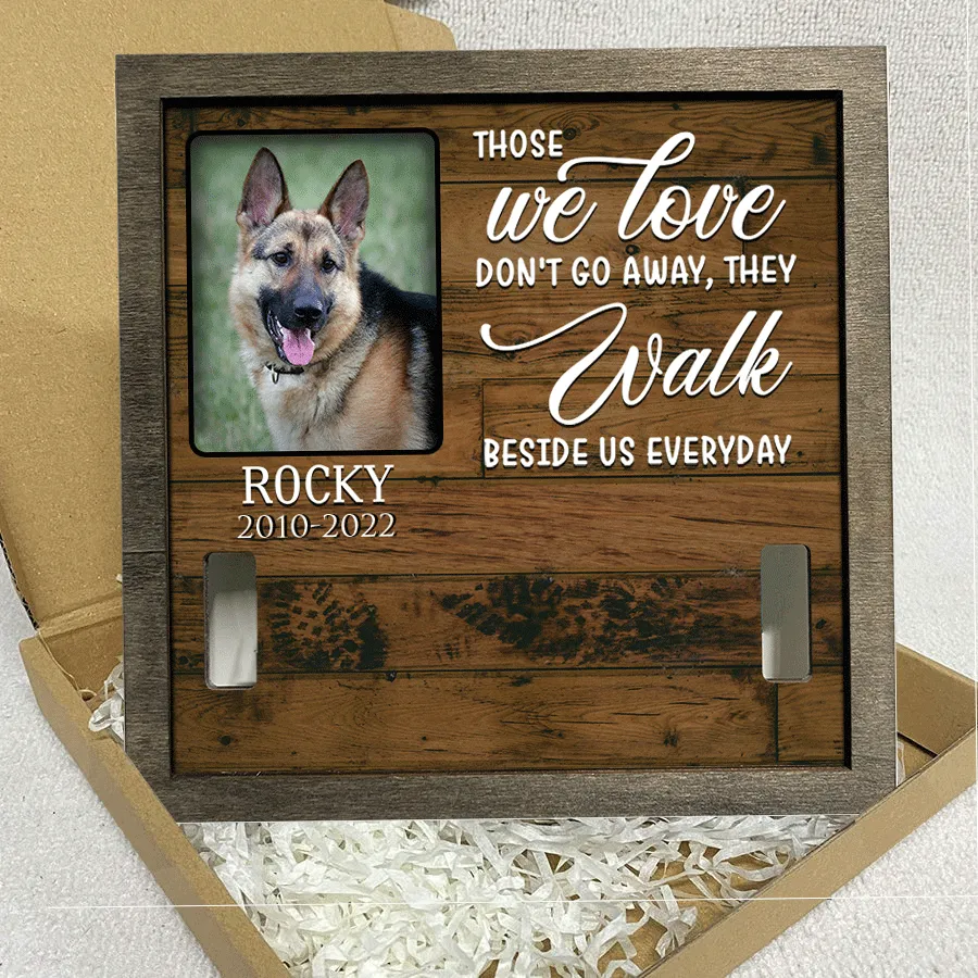 Customized A German-shepherd Pet Picture Frames Memorial Dog hardest to say goodbye Memorial Gifts