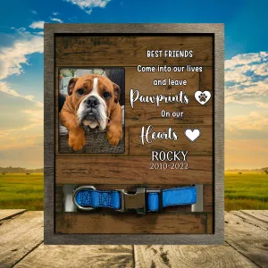 Customized Picture Frame Loss Of Bulldog, Frame Gift For Lost Pet Lovers