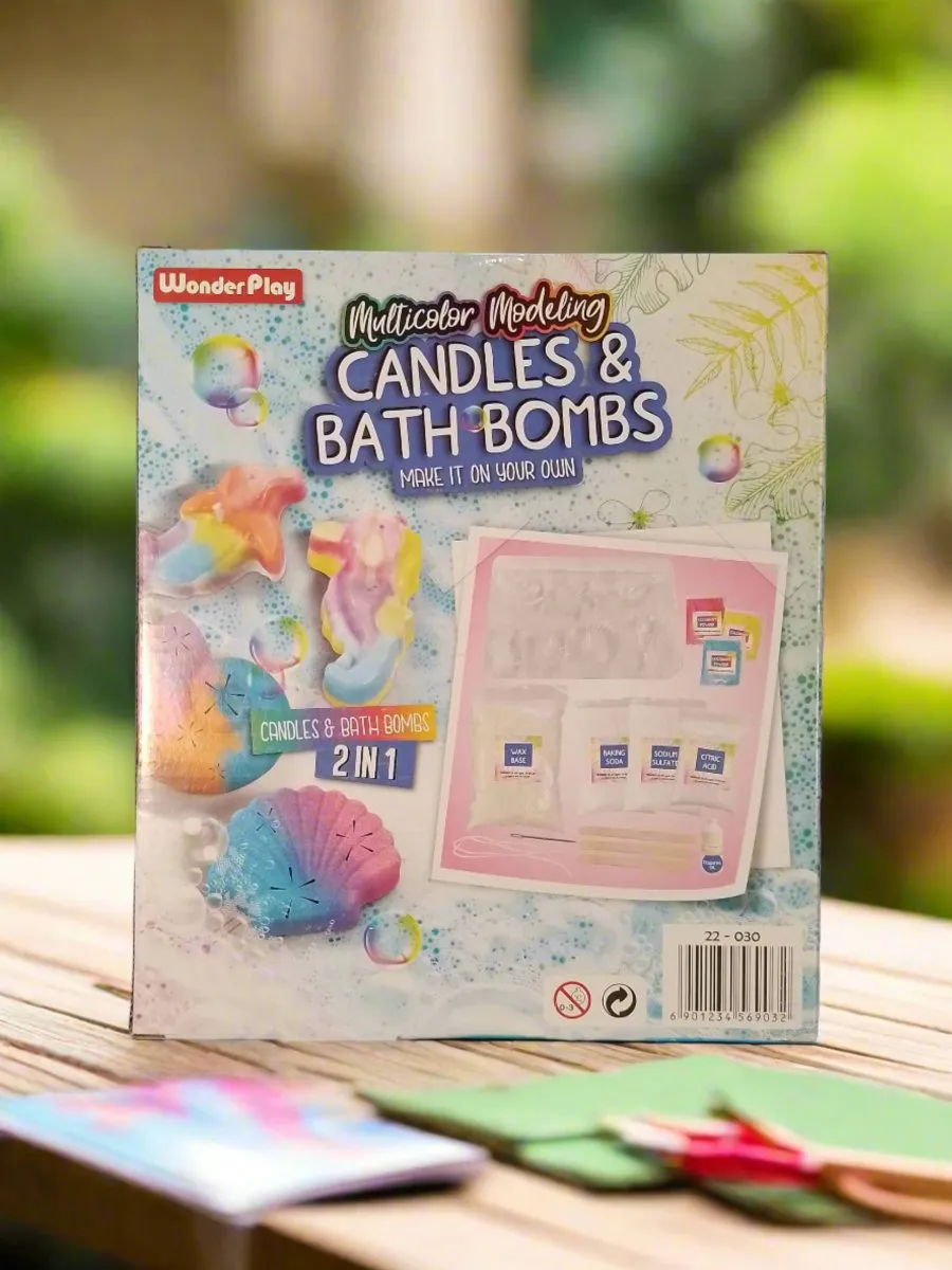 DIY Multicolor Modeling Candles and Bath Bombs