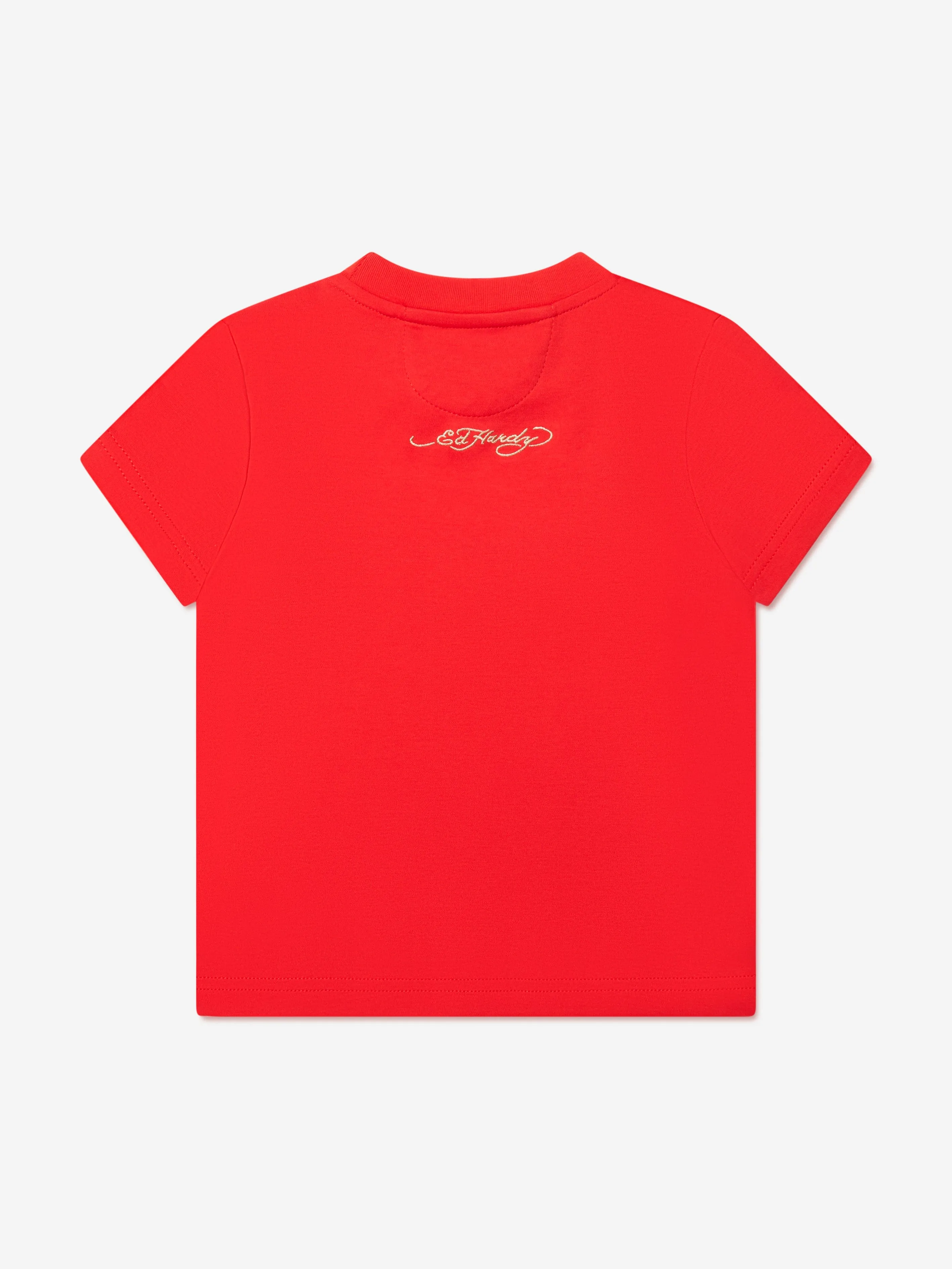 ED Hardy Boys Gold Label T-Shirt in Red