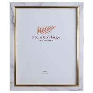 Fern Cottage Marble Effect Frame With Gold Inlay 8X10