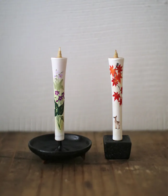 Floral Painted Candles 12 Month Set