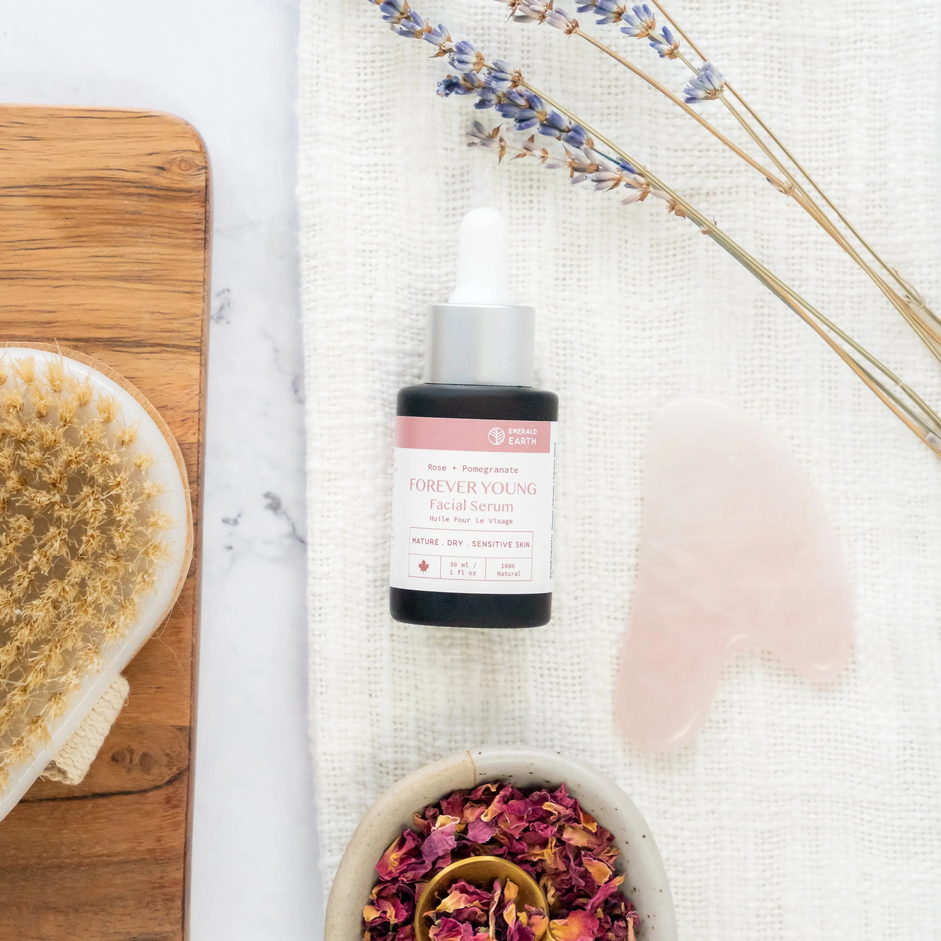 Forever Young Facial Serum with Rose   Pomegranate