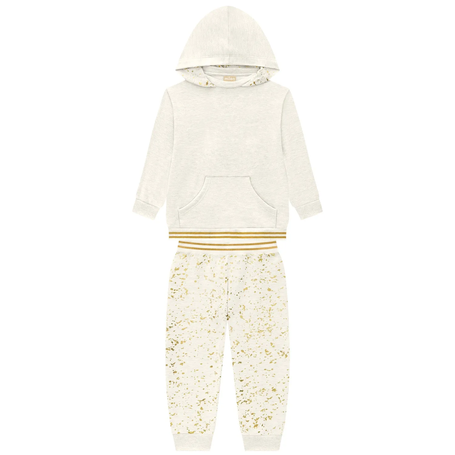 Heathered/Gold Sweat Set