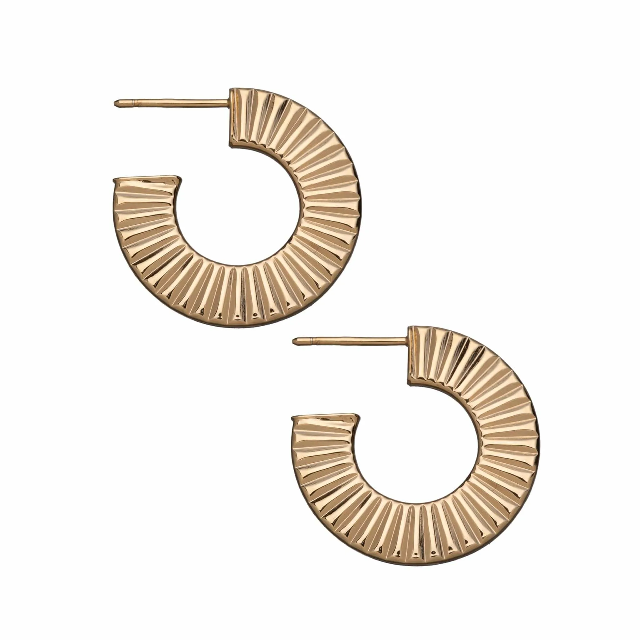 JEN Hila Hoops in Gold