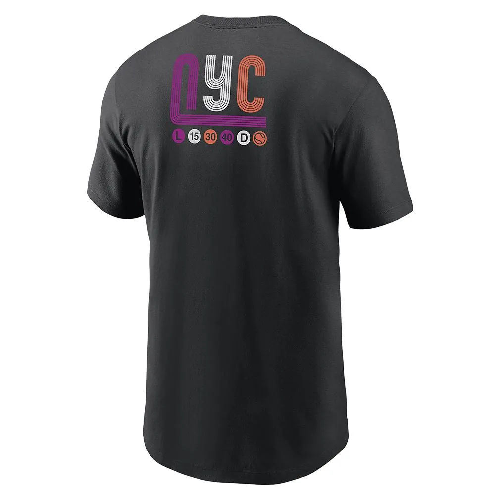 Juniors` NYC Tennis T-Shirt Black