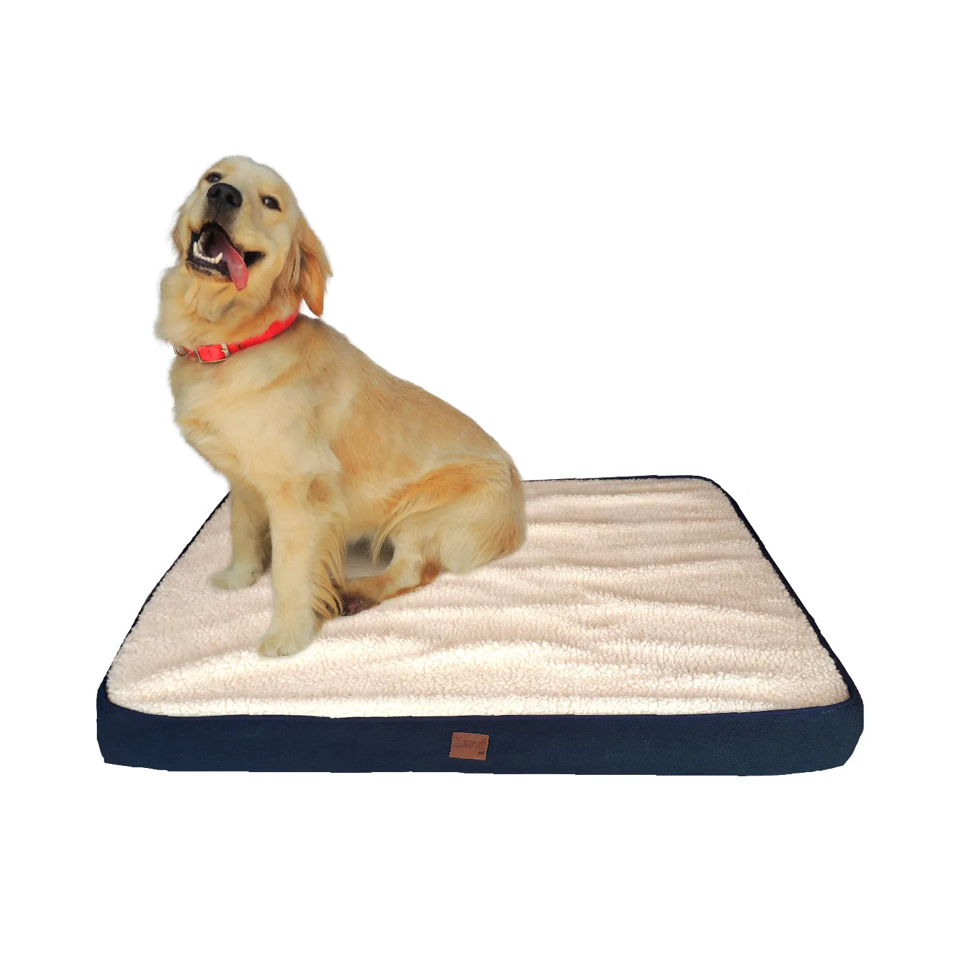 Kanu Pet Large Napper Cover Blue & Caramel Cat & Dog Bed