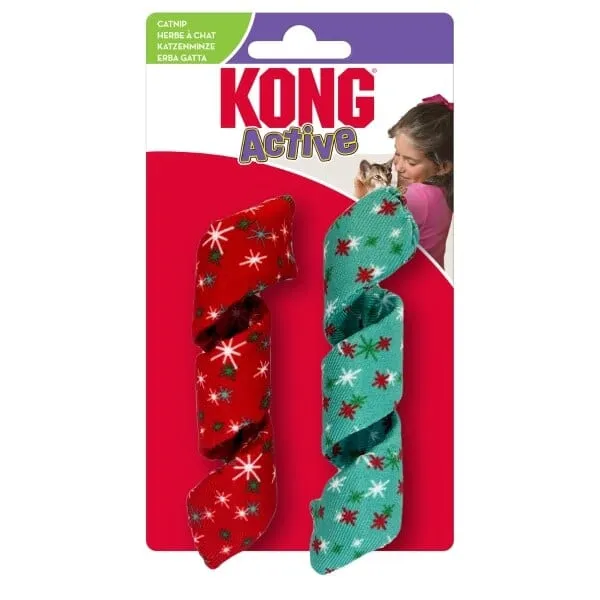 KONG Holiday Cat Active Curlz Cat Toy