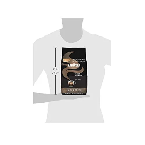 Lavazza Super Crema Whole Bean Coffee Blend, light-Medium Espresso Roast, 2.2 Pound (Pack of 1) ,Premium Quality, Aromatic, Mild and creamy