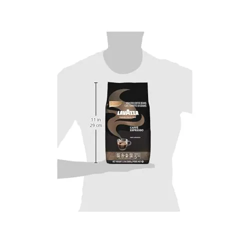 Lavazza Super Crema Whole Bean Coffee Blend, light-Medium Espresso Roast, 2.2 Pound (Pack of 1) ,Premium Quality, Aromatic, Mild and creamy