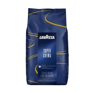 Lavazza Super Crema Whole Bean Coffee Blend, light-Medium Espresso Roast, 2.2 Pound (Pack of 1) ,Premium Quality, Aromatic, Mild and creamy