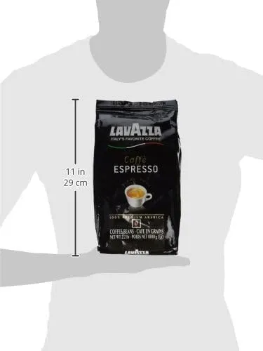 Lavazza Super Crema Whole Bean Coffee Blend, light-Medium Espresso Roast, 2.2 Pound (Pack of 1) ,Premium Quality, Aromatic, Mild and creamy