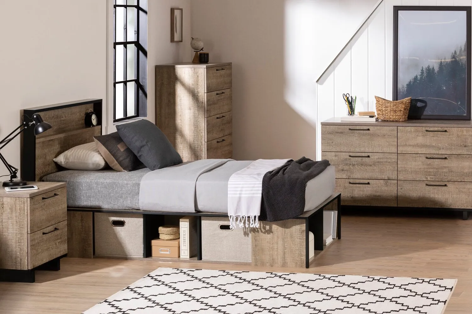 Lochland Twin Storage Bed