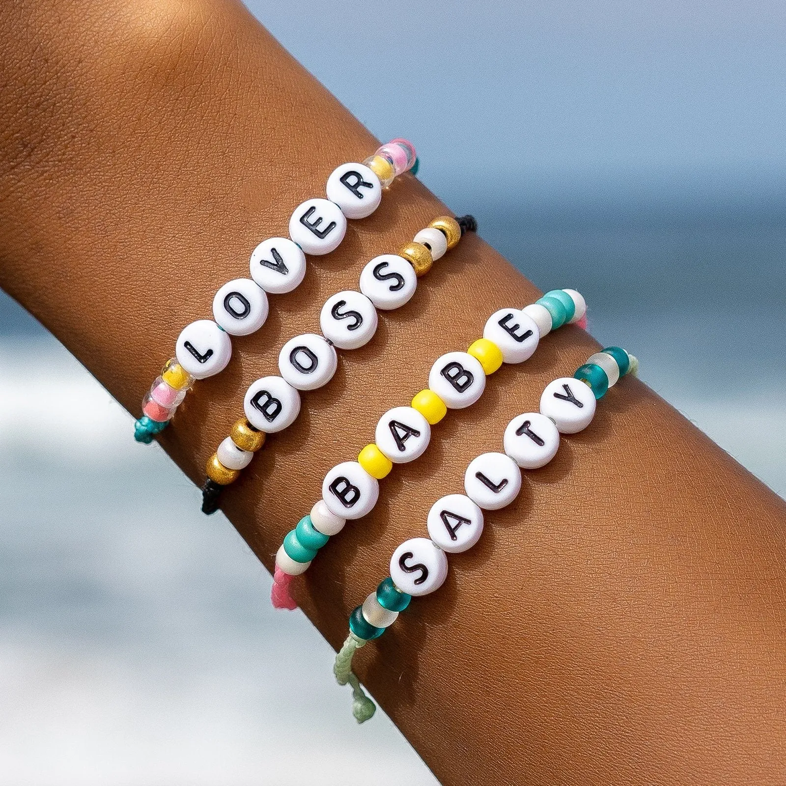 Lover Alphabet Bead Bracelet