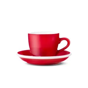 Loveramics Egg Style Espresso Cup & Saucer - Red (2.7oz/80ml)