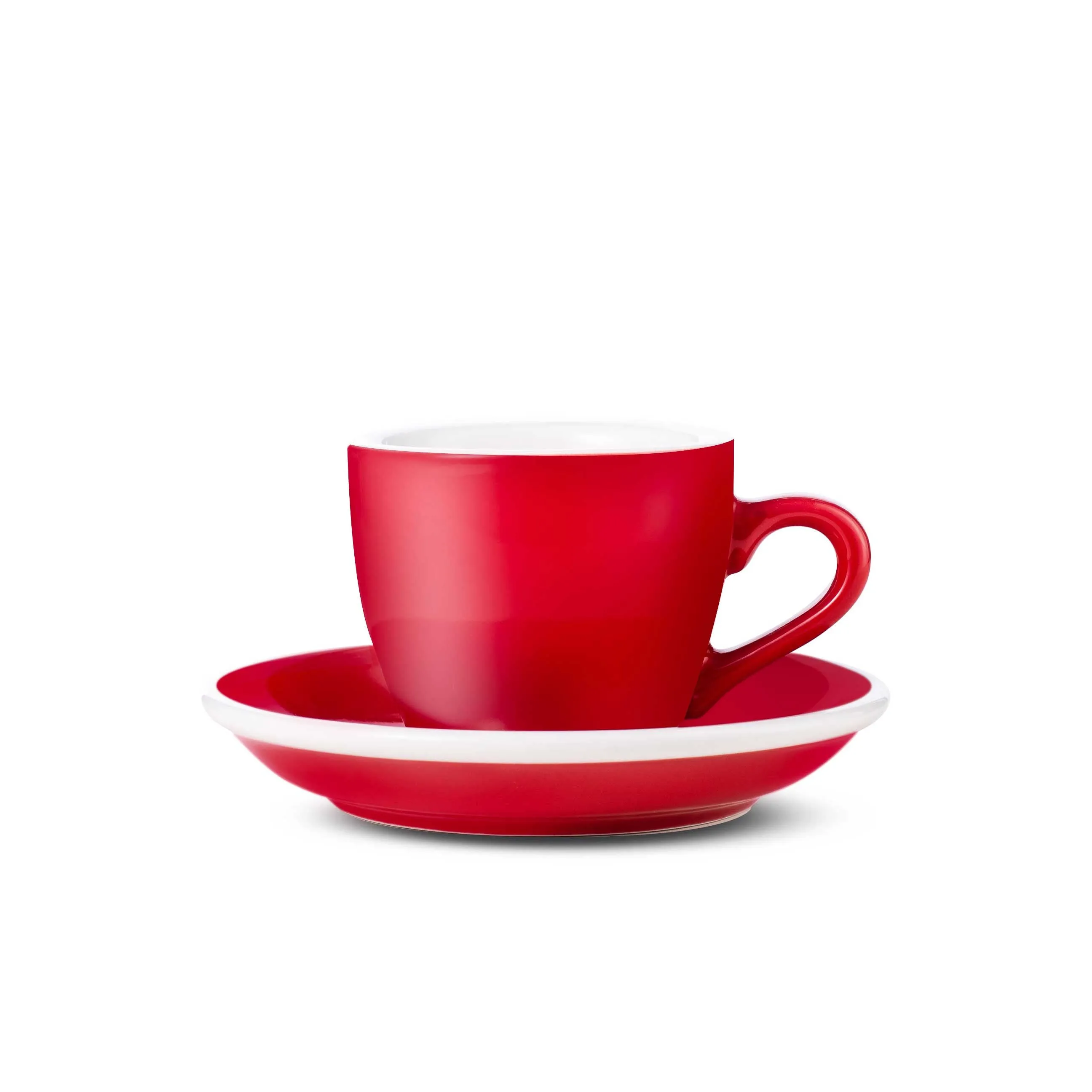 Loveramics Egg Style Espresso Cup & Saucer - Red (2.7oz/80ml)