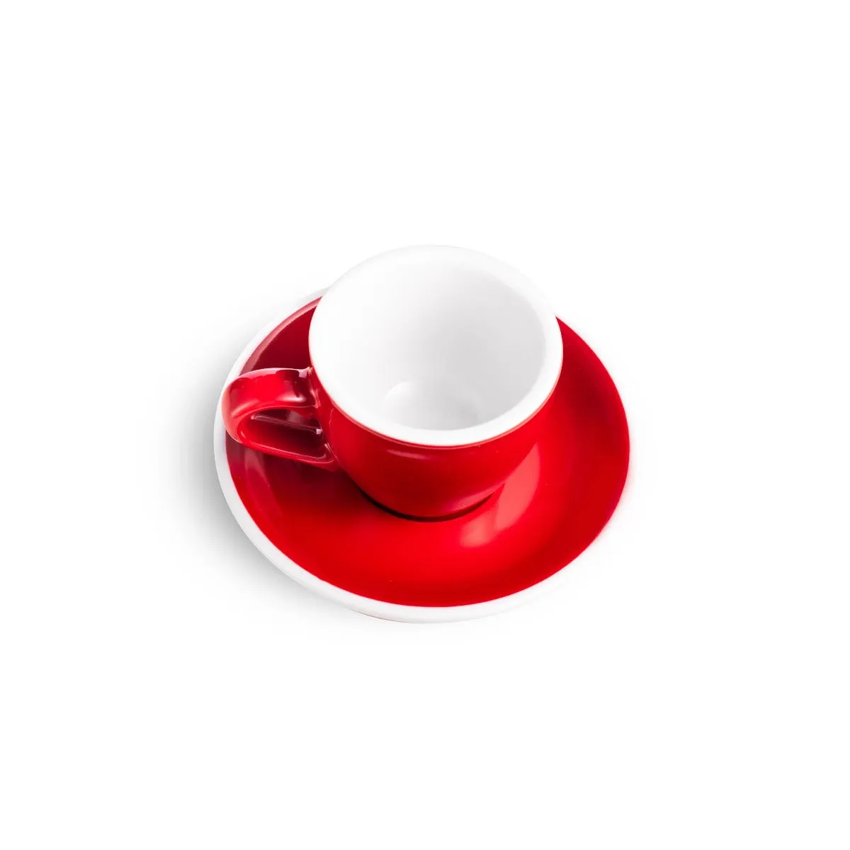 Loveramics Egg Style Espresso Cup & Saucer - Red (2.7oz/80ml)