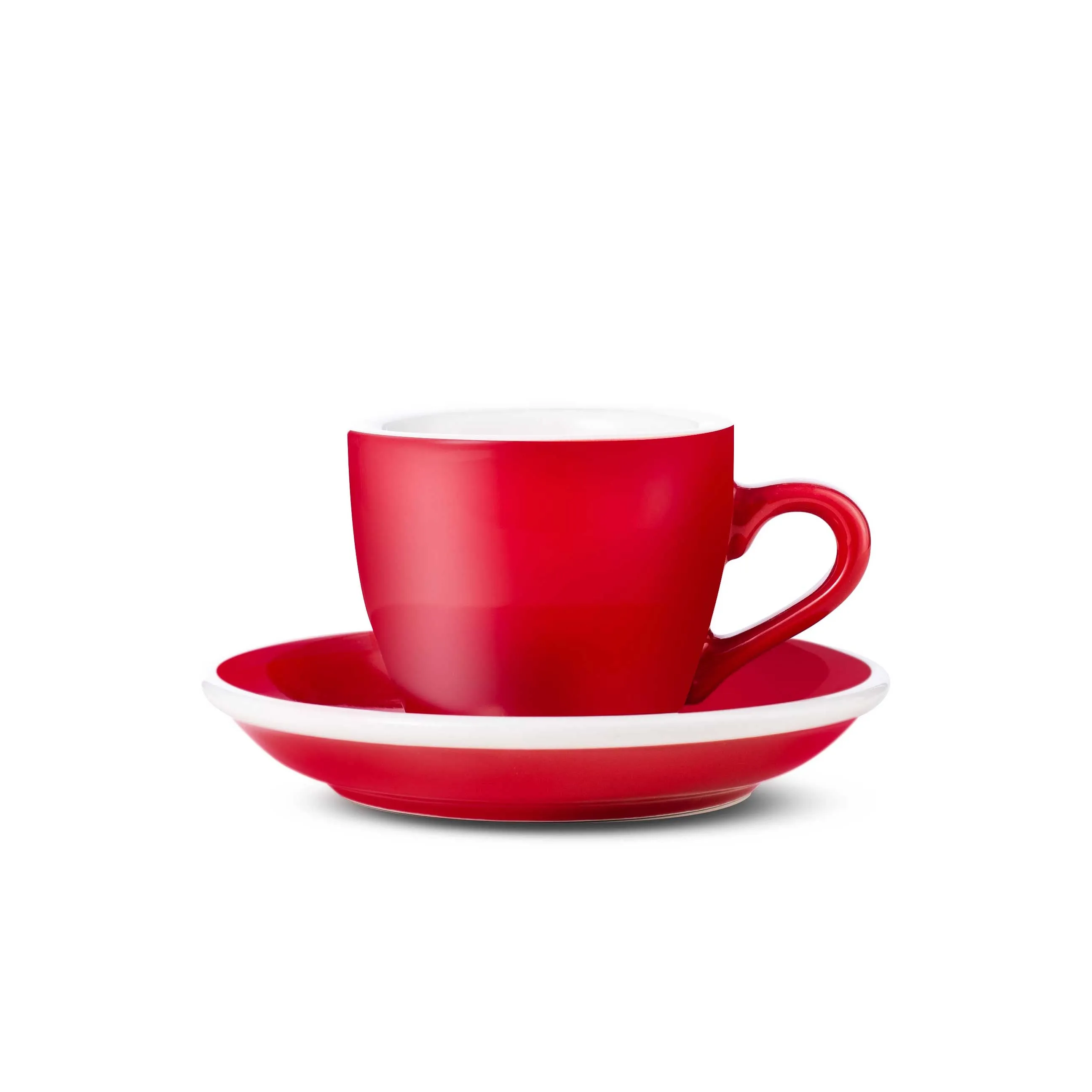 Loveramics Egg Style Espresso Cup & Saucer - Red (2.7oz/80ml)