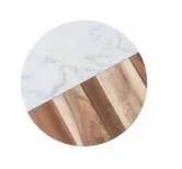 Luxury Marble-Wood Cheese Board