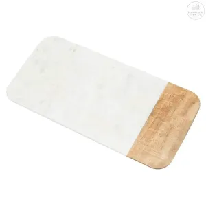 Marble and Wood Cheese Board