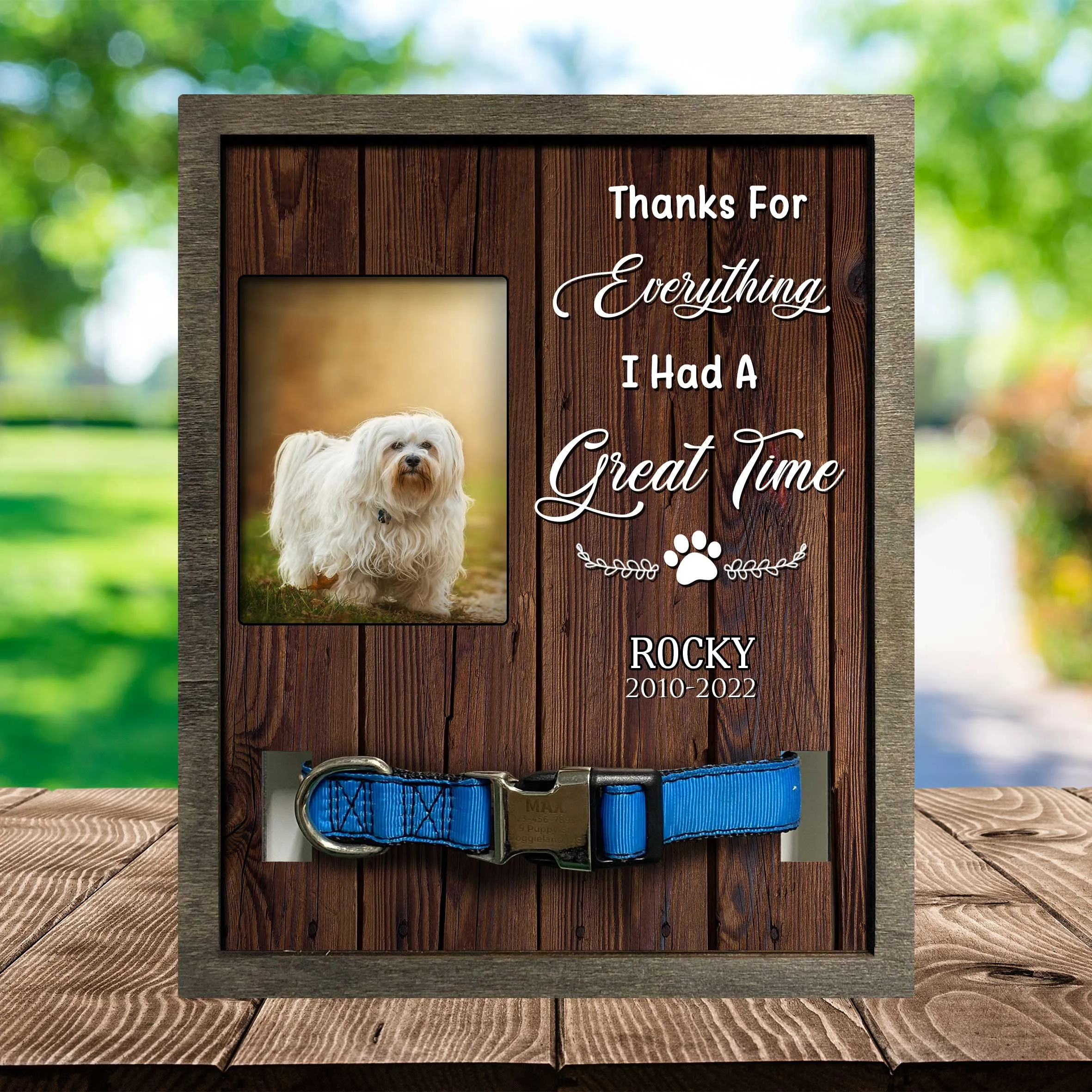 Memorial Picture Frame For Lost Of Havanese, Memorial Frame For Pet Lovers