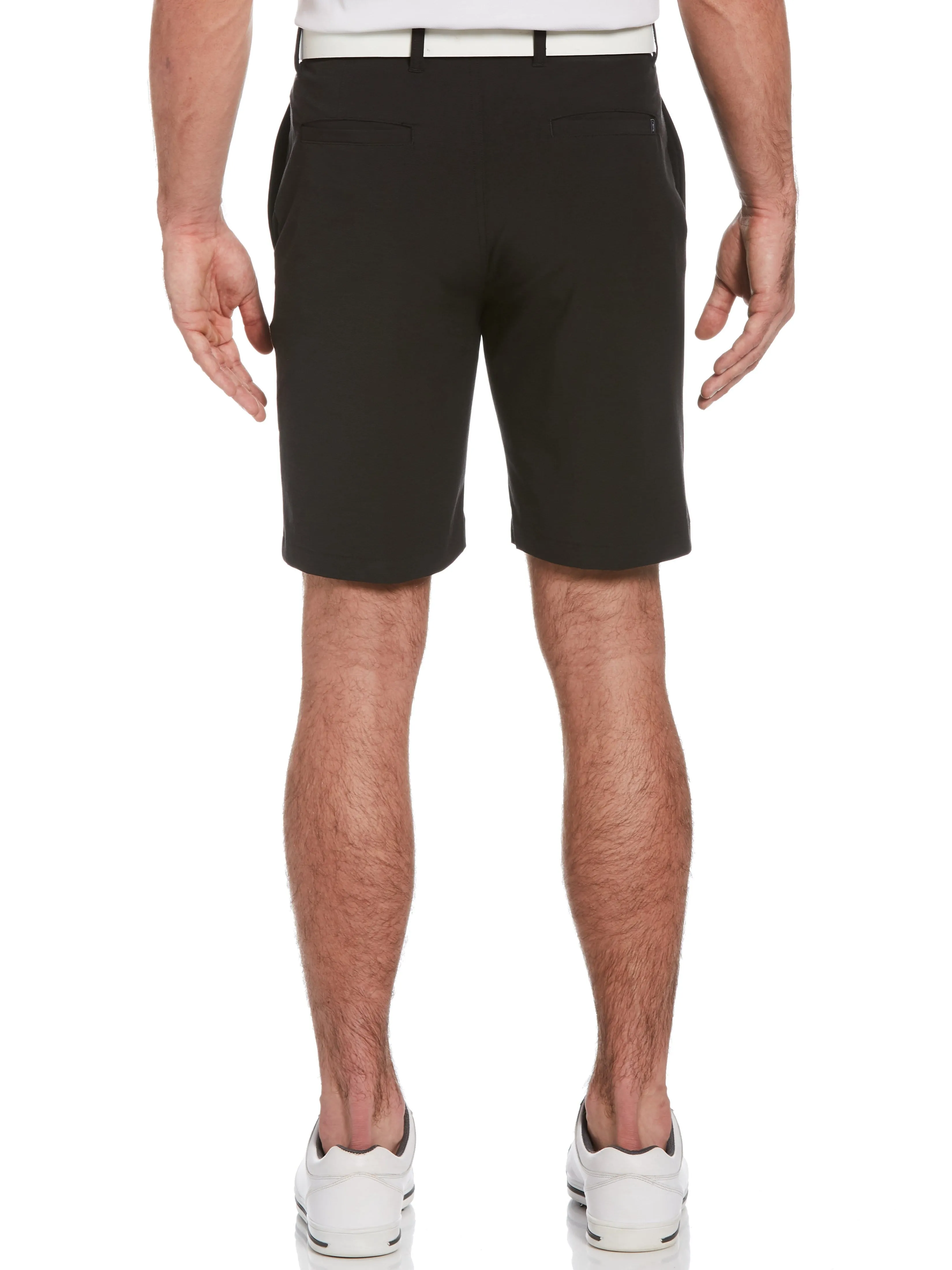 Men's Flat Front Horizontal Textured Golf Short